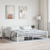 Furnova Posteljni okvir bel kovinski 180x200 cm, (21931705) Cene