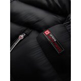 Ombre Men's long quilted jacket with large pockets - beige | shoptok.hr