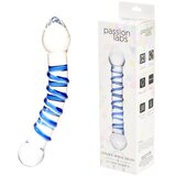 Passion Labs STEKLENI DILDO Double Spiral 21 cm - prozorno steklo | Shoptok.si