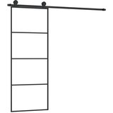  Klizna vrata s priborom 76 x 205 cm od ESG stakla i aluminija | shoptok.hr