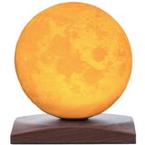 Gingko Temno rjava LED namizna svetilka iz masivnega oreha (višina 13 cm) Smart LunaSpin – | Shoptok.si