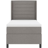  Krevet s opruga kutije Sivo-smeđa 200 x 90 cm tkanina | shoptok.hr