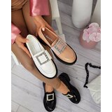 Resti Lacquered shoes with a buckle in nude color Fogim- Footwear | Shoptok.si