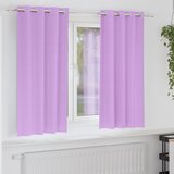 vidaXL Zavese z zavesami 2 pcs Vijolična 175 x 140 cm Poliester | Shoptok.si