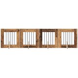  Vrata za pse s postoljem 4 pcs Staro drvo 60 x 60 cm | Eponuda.com