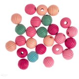  Drvene perle u boji spirale 15 mm - 25 kom KORISTI SE Cijene