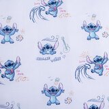 Jerry Fabrics Plava pamučna dječja posteljina za krevet za jednu osobu 140x200 cm Lilo and Stitch "Wave" – | shoptok.hr
