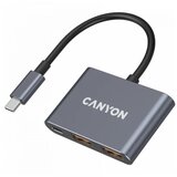 Canyon hub DS-3 3in1 USB-C Dark Grey