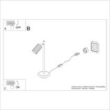 Nice Lamps Črna namizna svetilka (višina 43 cm) Gleam – | Shoptok.si