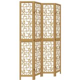 Maison Chic Paravan - Sobne pregrade 4-delni rjav trden les pavlovnije, (22111422) | Shoptok.si
