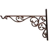 Esschert Design "Stenska litoželezna konzola z obešalnikom za cvetlično posodo Voluta, višina 24,7 cm Cene