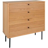House Nordic Visoka komoda v hrastovem dekorju v naravni barvi 80x85 cm Kyoto – | Shoptok.si