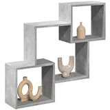 Furnova Stenska omarica 78x18x71 cm betonsko siva inženirski les, (21949773) | Shoptok.si