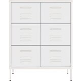 vidaXL Ladičar bijeli 80 x 35 x 101,5 cm čelični | shoptok.hr