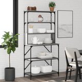 vidaXL Pekarski stalak sa 6 razina sivog sonome 90x40x180 cm drveni Cijene