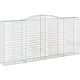  Lučne gabionske košare 2 kom 400x50x180/200cm pocinčano željezo | shoptok.hr