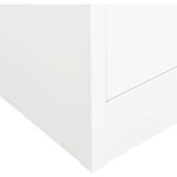 vidaXL Garderobna omara bela 80x50x180 cm jeklo | Shoptok.si