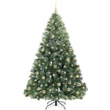 vidaXL Umjetno božićno drvce s stalakom Zelena 180 cm PE i PVC | shoptok.hr