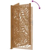  Vrtna vrata 100x200 cm Čelik otporan na vremenske uvjete Valoviti dizajn | shoptok.hr