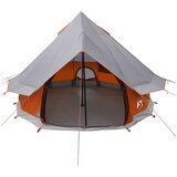 Tipi šator Siva i narančasta 250 x 250 cm Poliester i čelik | Eponuda.ba