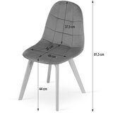 OSKAR BORA stolica od crnog baršuna x 2 | shoptok.hr
