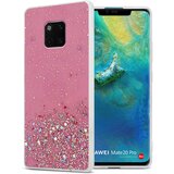 Cadorabo Case, združljiv s Huawei v roza barvi z bleščicami - zaščitni pokrov iz fleksibilnega silikona TPU s penečimi bleščicami, (20577183) | Shoptok.si