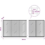  Gabion s žicom debljine 3,5 mm i mrežom 5x2,5 cm 350x20x100 cm | shoptok.hr