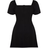 Trendyol Curve Black Ruffle and Cutout Detailed Woven Dress | ePonuda.com