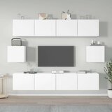  6-dijelni set TV ormarića bijeli od konstruiranog drva | shoptok.hr