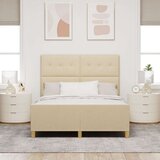  Krevetna konstrukcija Krem 160x200 cm Tkanina | shoptok.hr