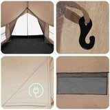  Kabinski šator Krem 340 x 246 x 210 cm - Krem | shoptok.hr