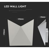  LED spoljašnje zidno svetlo LED/5W/230V 4000K IP65 sivo | Eponuda.com