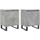 Noćni ormarići 2 kom boja betona 40x30x50 cm konstruirano drvo | shoptok.hr