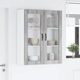  Zidni stakleni ormarić Lucca Siva sonoma 80 x 31 x 100 cm | shoptok.hr