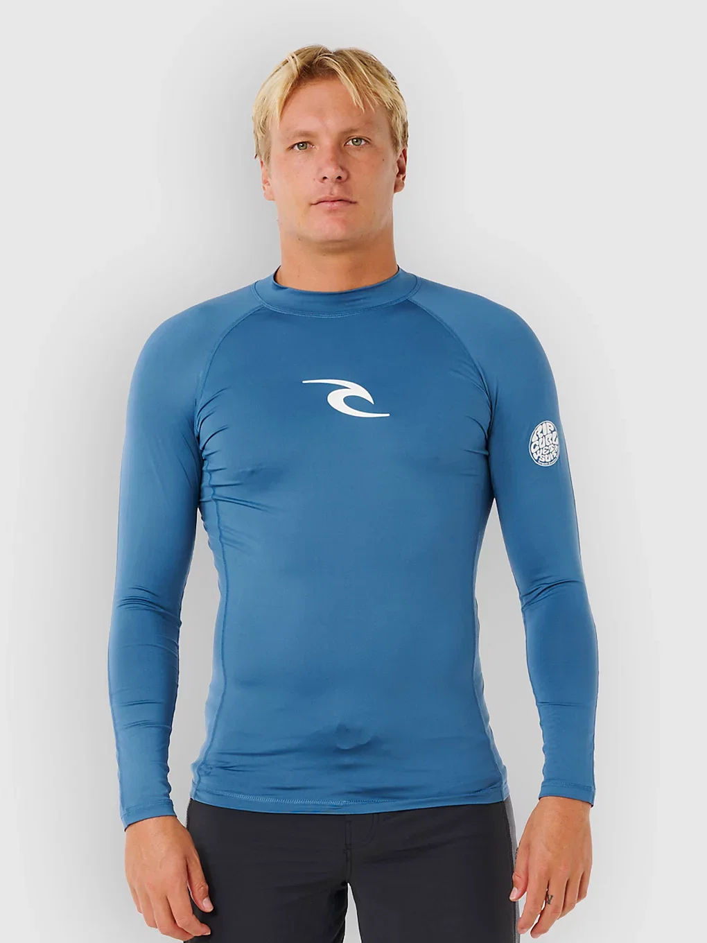 Waves UPF Perf Longsleeve Lycra bluefin