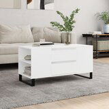 The Living Store Klubska mizica bela 102x44,5x50 cm inženirski les - Klubska Mizica, (21454687) | Shoptok.si