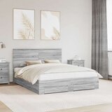  Konstrukcija postelje Siva Sonoma 160 x 200 cm Konstruiran les, (5000103560) | Shoptok.si