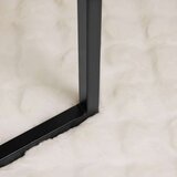 vidaXL Dežnik iz umetnega zajčjega krzna 4 pcs Bela 240 x 270 cm | Shoptok.si
