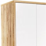 Mömax pisarniška omara profi, bela, barva hrasta | Shoptok.si