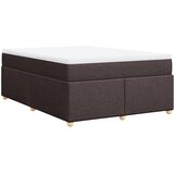  Krevet s oprugama i madracem tamnosmeđi 140 x 190 cm od tkanine | shoptok.hr