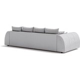 Ropez Temno siva raztegljiva sedežna garnitura iz rebrastega žameta 310 cm Vanessa – | Shoptok.si