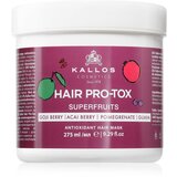 Kallos Cosmetics Hair Pro-Tox Superfruits regeneracijska maska za utrujene lase brez sijaja 275 ml Cene