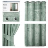 Restilo Zelena žametna zavesa AmeliaHome Velvet, 140 x 245 cm | Shoptok.si