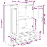  Kreveta Betonska siva 66 x 34,5 x 92 cm Konstruirano drvo | shoptok.hr