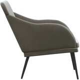  Klupa tamnosiva 110 x 76 x 80 cm baršunasta | shoptok.hr