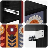  Wall-mounted noćni ormarić ESSEN 2 kom. Crni hrast | shoptok.hr