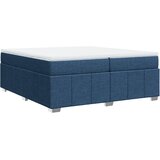  Krevet s oprugama i madracem plavi 200 x 200 cm od tkanine | shoptok.hr
