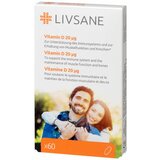 LIVSANE vitamin d 20 μg, 60 tableta Cene