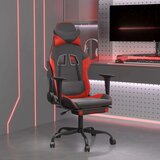  Gaming stol z oporo za noge črno in rdeče umetno usnje, (20701119) Cene