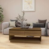 vidaXL stolić za kavu boja smeđeg hrasta 102,5 x 55 x 44 cm od iverice | shoptok.hr